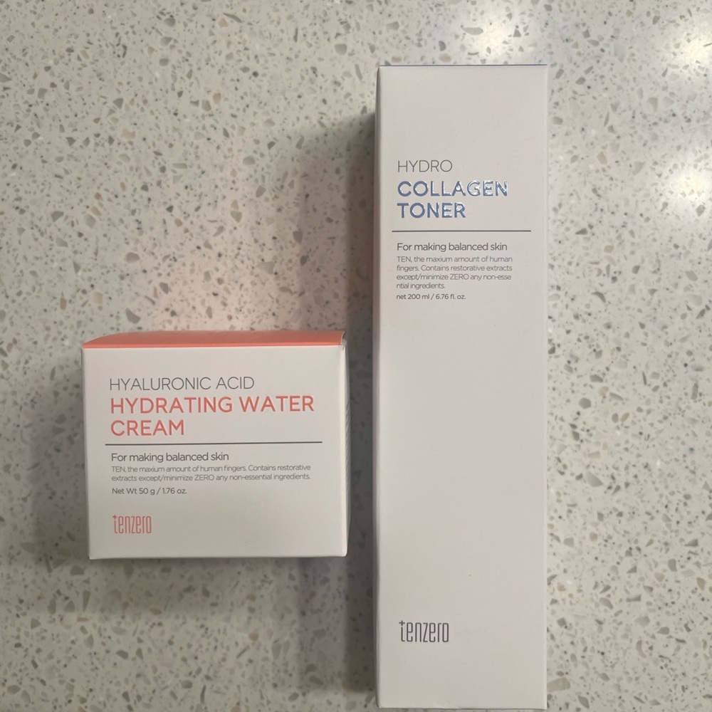 Tempo Hydrating water cream + hydro collagen toner